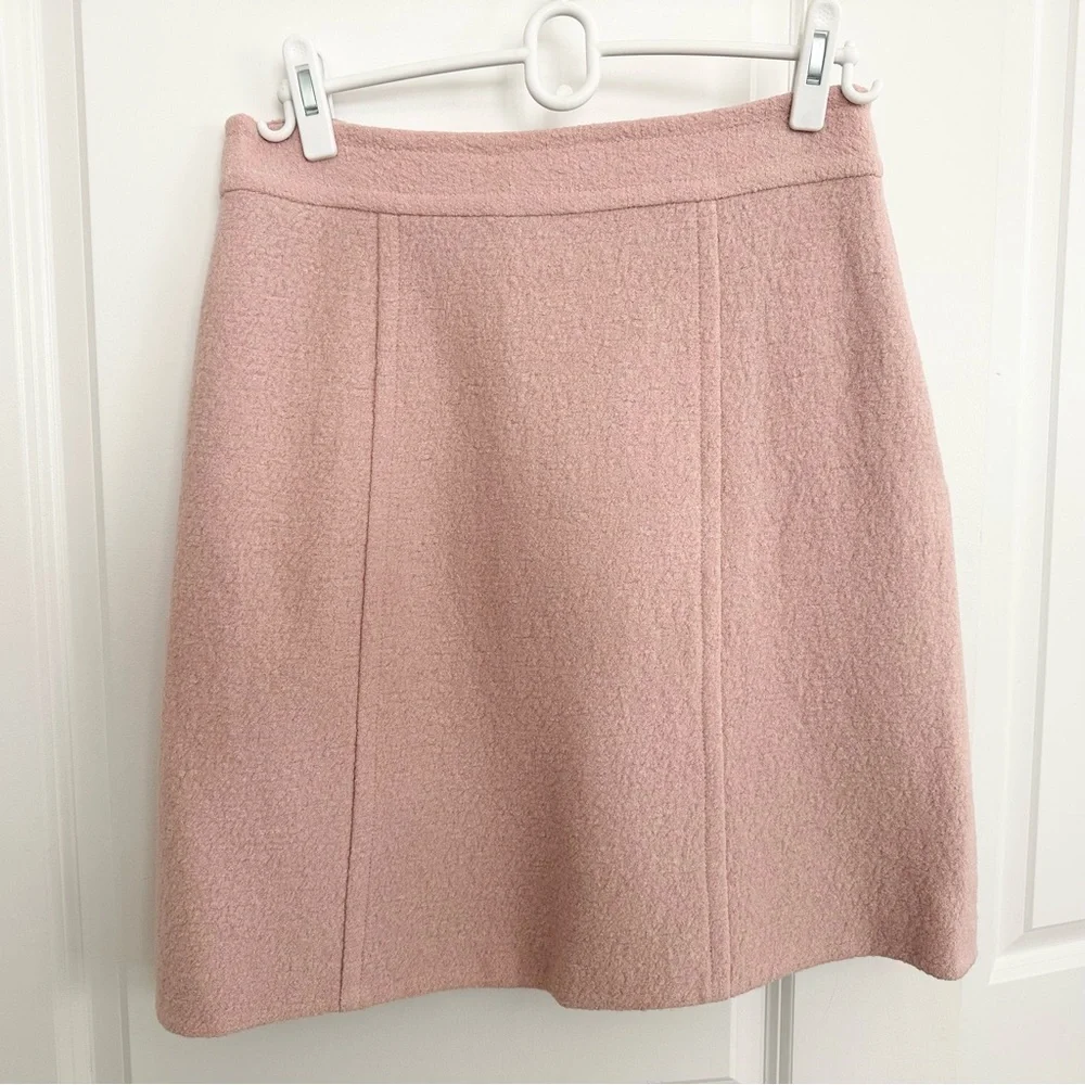 Nanette Lepore Soft Pink Wool Blend Skirt - Office / Tailored - Picture 1 of 15